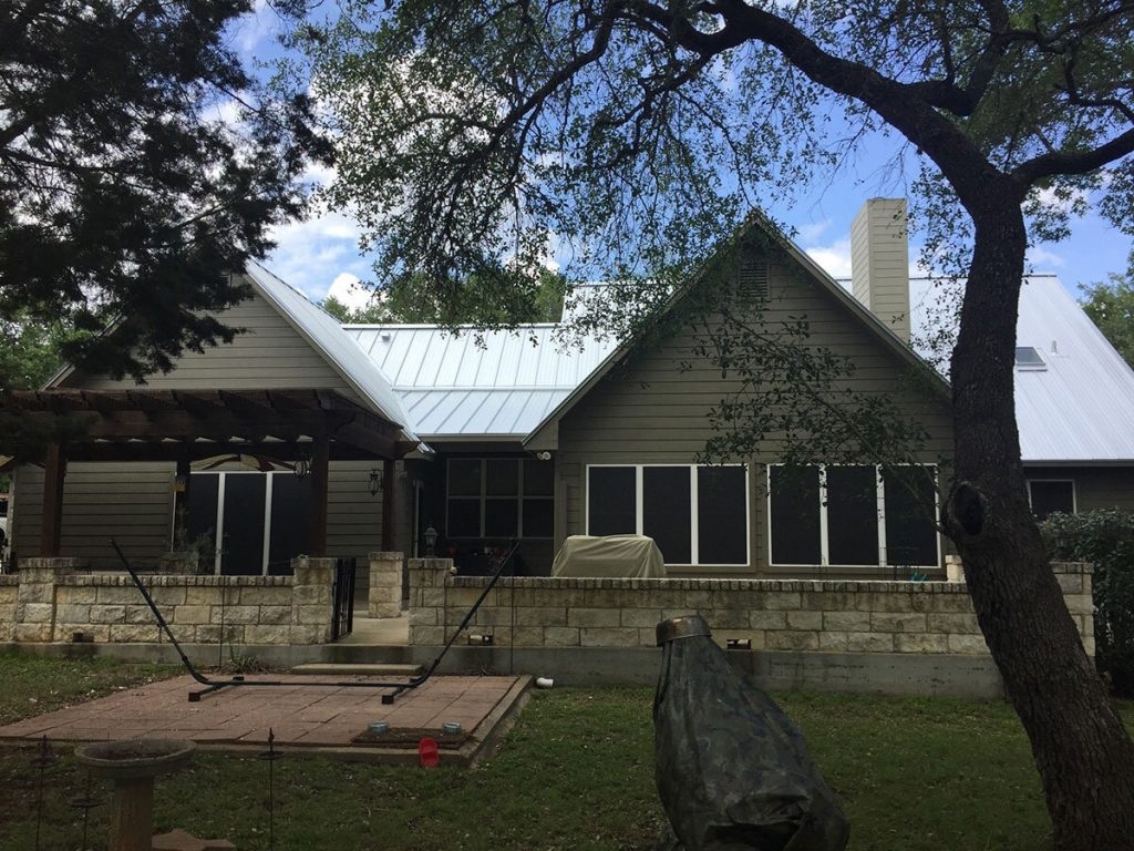 After: architectural shingle roof with ridge vent installed by Tex Roof in South Austin